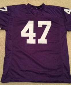 UNSIGNED CUSTOM Sewn Stitched Joey Browner Purple Jersey