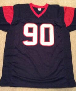 UNSIGNED CUSTOM Sewn Stitched Jadeveon Clowney Blue Jersey