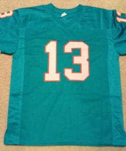 UNSIGNED CUSTOM Sewn Stitched Jake Scott Teal Jersey