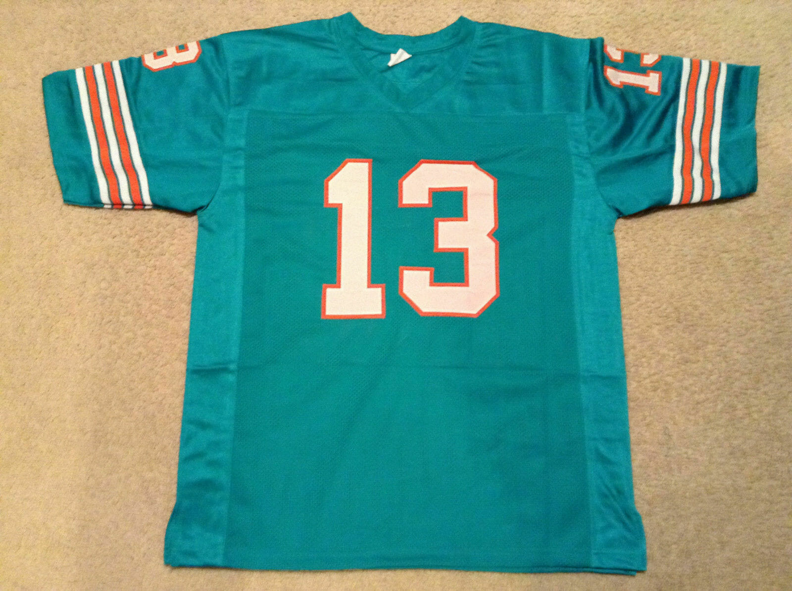 UNSIGNED CUSTOM Sewn Stitched Jake Scott Teal Jersey