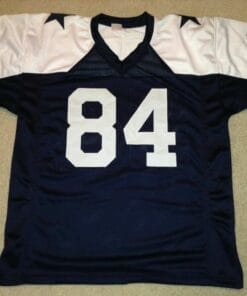 UNSIGNED CUSTOM Sewn Stitched Jay Novacek Thanksgiving Jersey