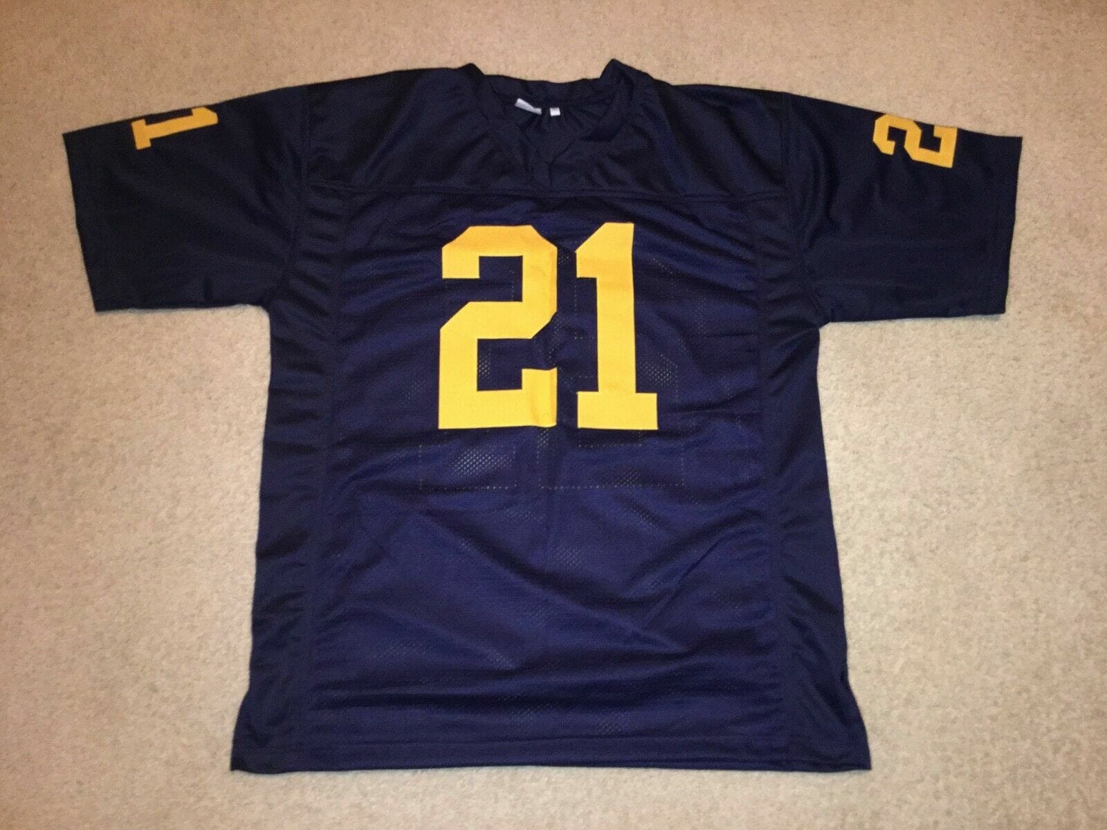 UNSIGNED CUSTOM Sewn Stitched Desmond Howard Blue Jersey - Image 2