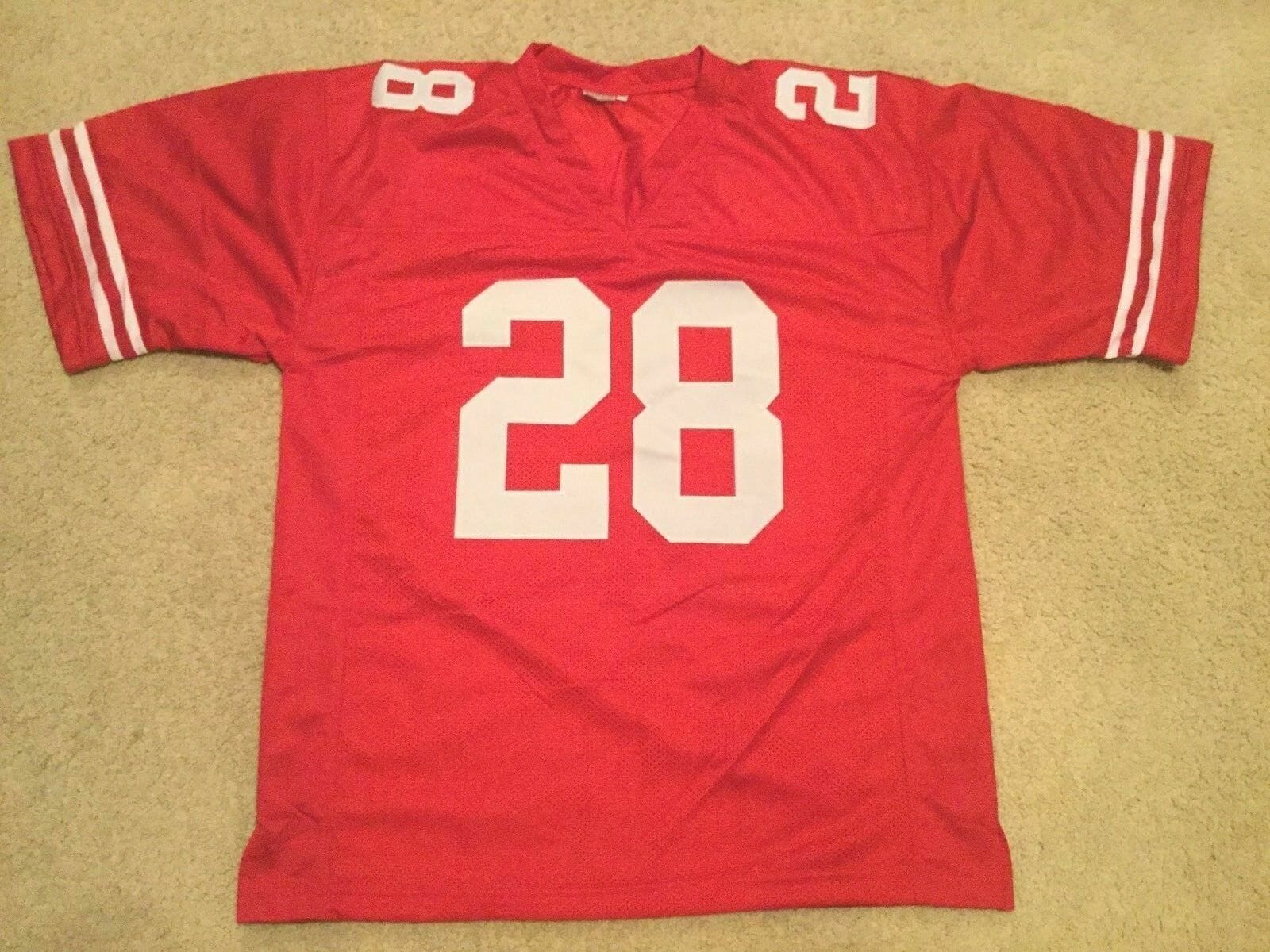 UNSIGNED CUSTOM Sewn Stitched Jerick McKinnon Red Jersey