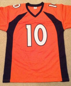 Alternative view of UNSIGNED CUSTOM Sewn Stitched Emmanuel Sanders Orange Jersey
