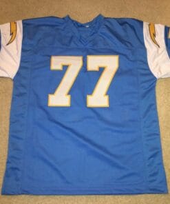 Alternative view of UNSIGNED CUSTOM Sewn Stitched Ernie Ladd Powder Blue Jersey