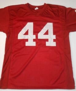 Alternative view of UNSIGNED CUSTOM Sewn Stitched Forrest Gump Movie Red Jersey