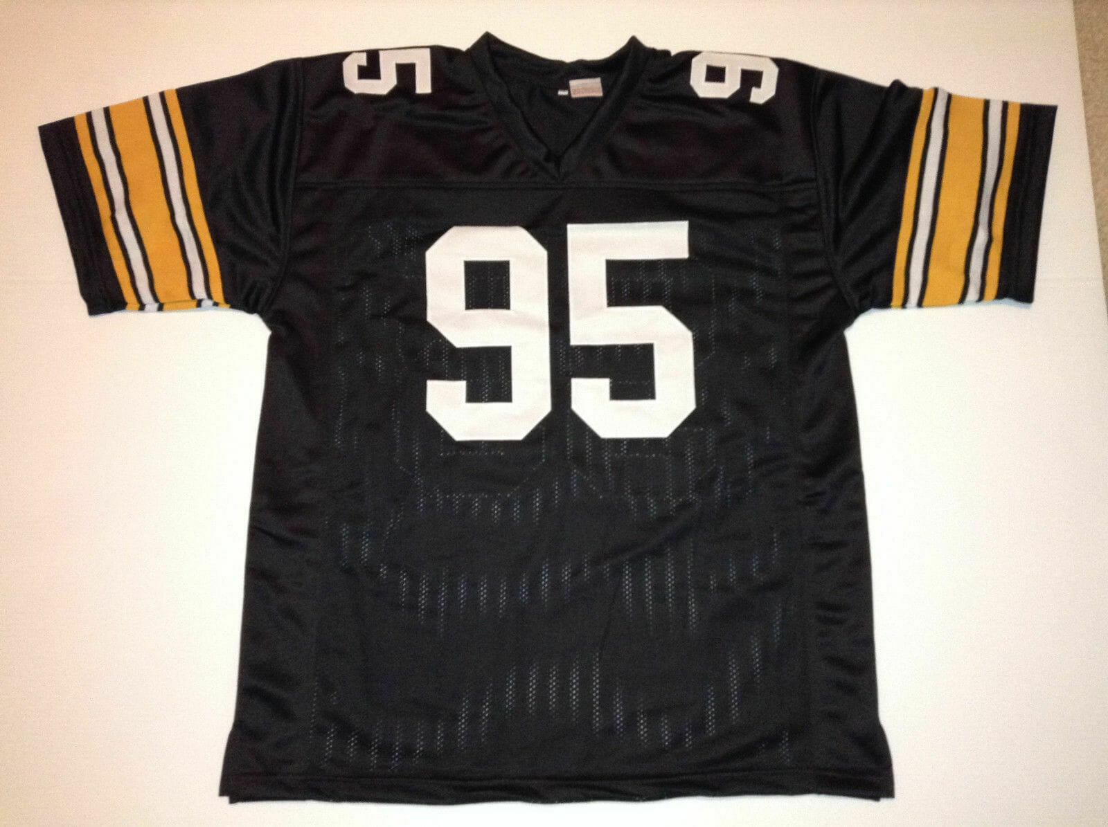 UNSIGNED CUSTOM Sewn Stitched Greg Lloyd Black Jersey - Image 2