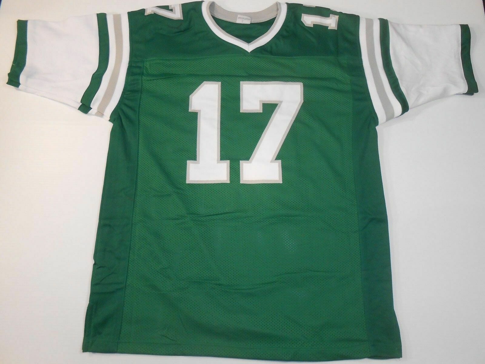 UNSIGNED CUSTOM Sewn Stitched Harold Carmichael Green Jersey - Image 2
