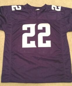 Alternative view of UNSIGNED CUSTOM Sewn Stitched Harrison Smith Purple Jersey