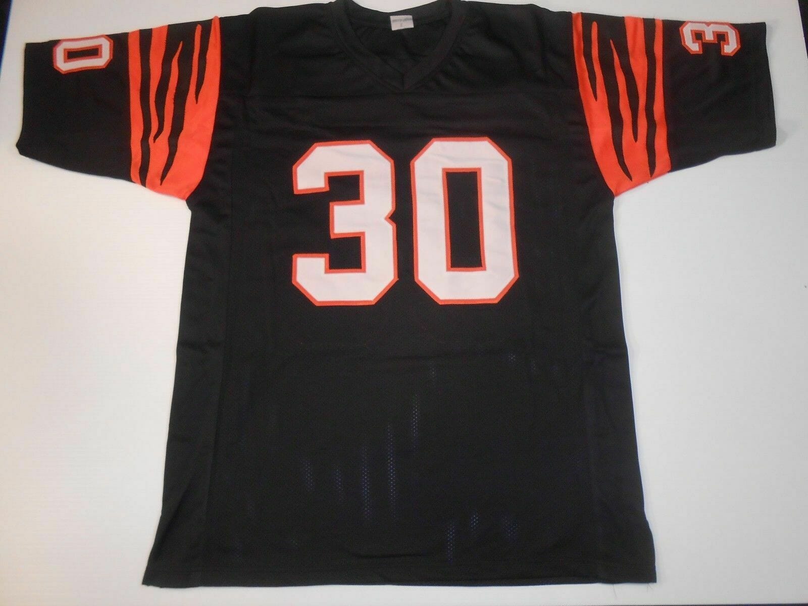UNSIGNED CUSTOM Sewn Stitched Ickey Woods Black Jersey - Image 2