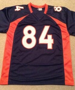 UNSIGNED CUSTOM Sewn Stitched Shannon Sharpe Blue Jersey