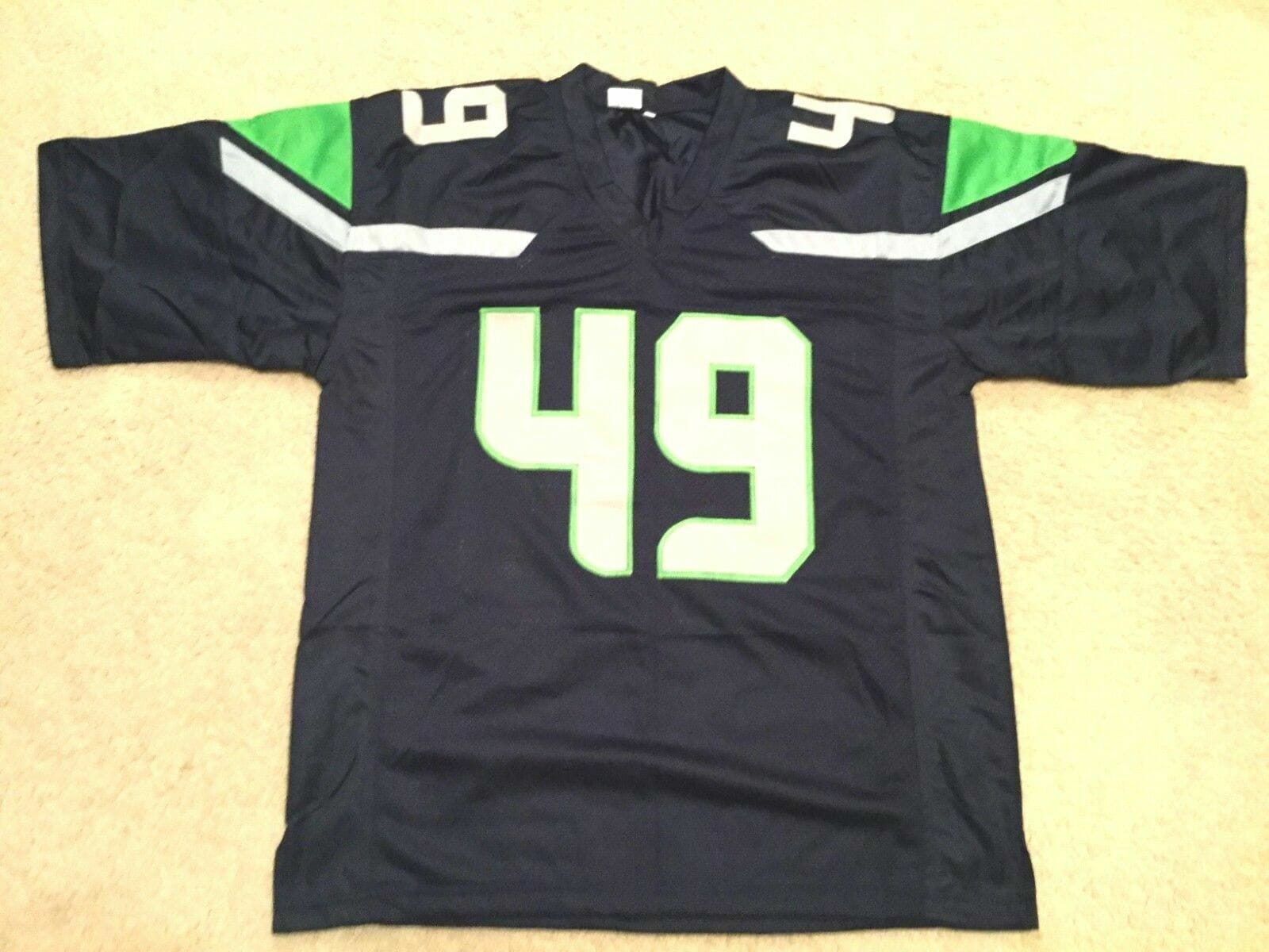 UNSIGNED CUSTOM Sewn Stitched Shaquem Griffin Blue Jersey