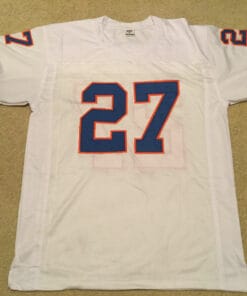 UNSIGNED CUSTOM Sewn Stitched Steve Atwater White Jersey