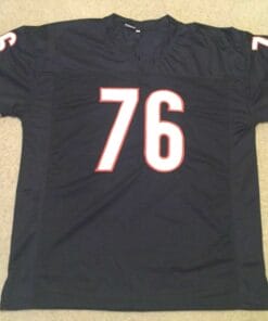 UNSIGNED CUSTOM Sewn Stitched Steve Grogan Red Jersey