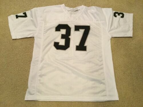 UNSIGNED CUSTOM Sewn Stitched Lester Hayes White Jersey