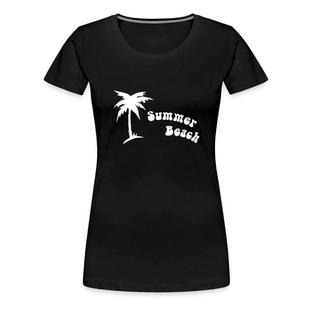 Summer Beach Women’s Premium T-Shirt - black