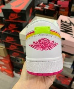 Alternative view of Air Jordan 1 Low White Powder Candy