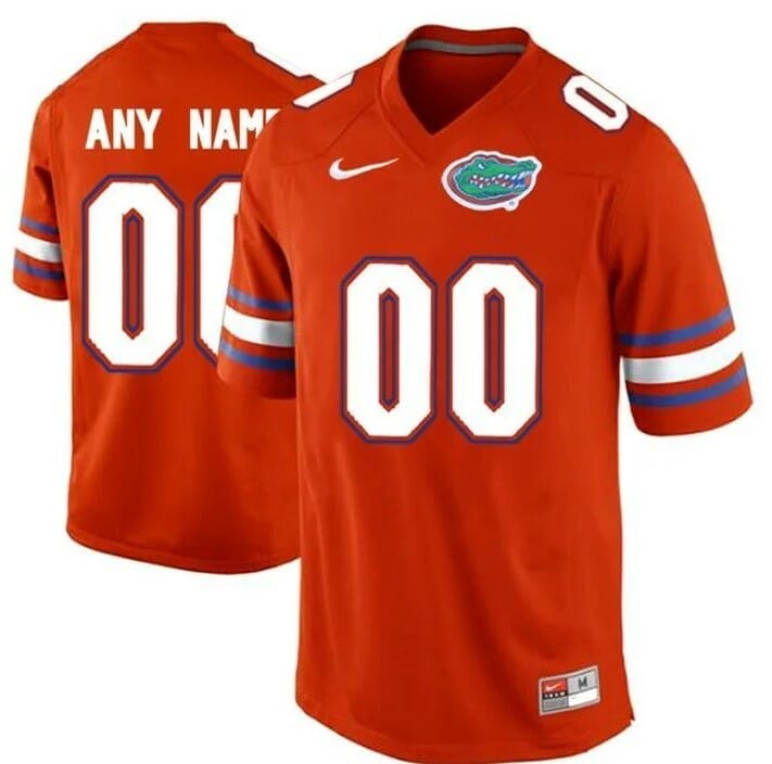 Florida Gators Custom College Football Jersey Orange