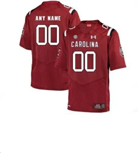 Custom South Carolina Jersey Gamecocks Football Red