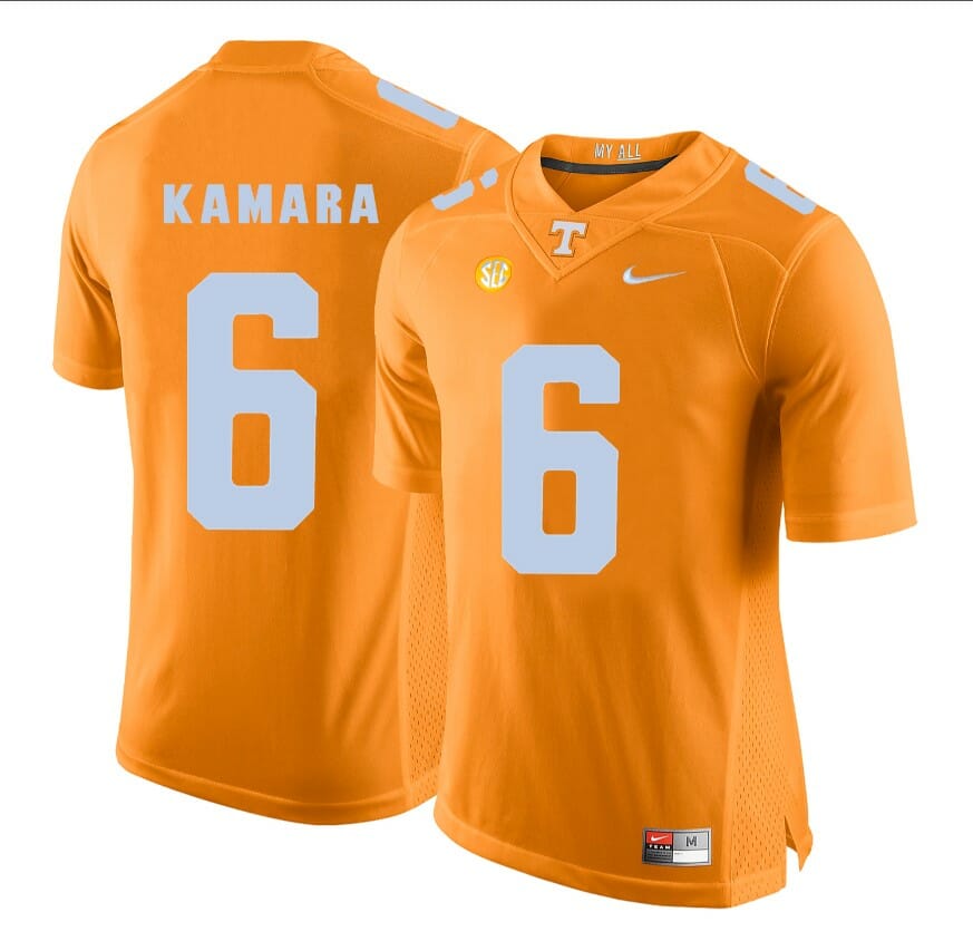 Tennessee Volunteers Alvin Kamara #6 Jersey Football NCAA Jerseys White Orange