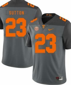 Tennessee Volunteers Cameron Sutton Jersey #23 Football NCAA Jerseys Gray