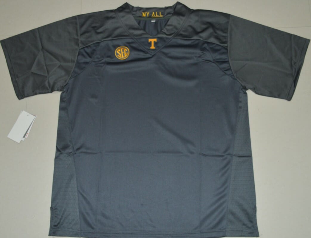 Tennessee Volunteers Jersey Blank Football NCAA Jerseys Gray