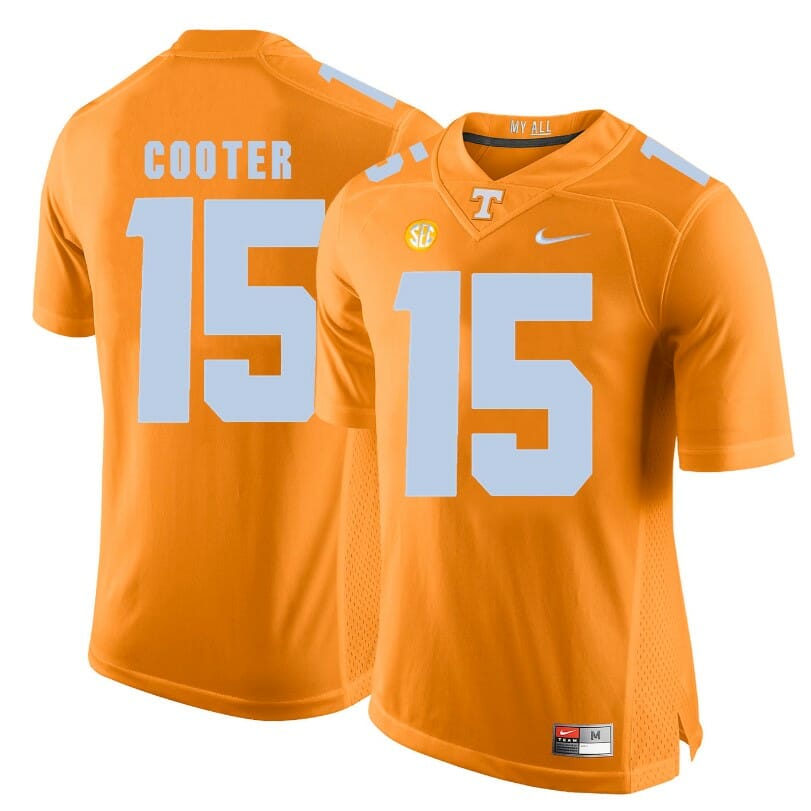 Tennessee Volunteers Jim Bob Cooter Jersey #15 Football NCAA Jerseys Orange