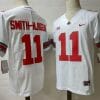 Ohio State Buckeyes #11 Smith-Njigba NCAA Football Jersey White