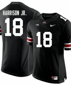 Ohio State Buckeyes #18 Marvin Harrison Jr. College Football Jersey Black