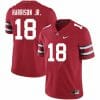Ohio State Buckeyes #18 Marvin Harrison Jr. College Football Jersey Scarlet