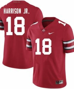 Ohio State Buckeyes #18 Marvin Harrison Jr. College Football Jersey Scarlet