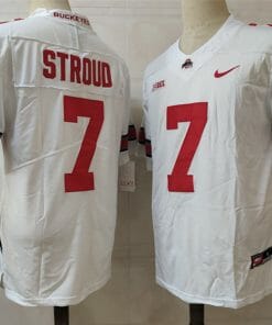 Ohio State Buckeyes #7 Stroud NCAA Football Jersey White