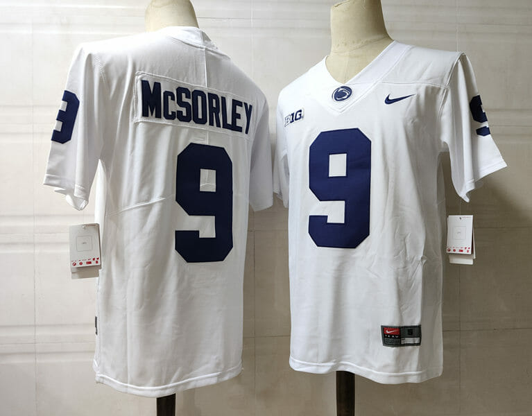 Washington State Cougars #9 McSorley NCAA Football Jersey White