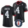 Georgia Bulldogs Nolan Smith Football Jersey #4 Jersey Honoring Vince Dooley Patch Black