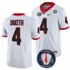 New UGA Jersey Nolan Smith #4 Jersey Honoring Vince Dooley Patch White