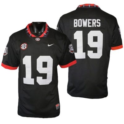 Georgia Bulldogs Brock Bowers Jersey #19 College Football Game Black