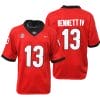 Georgia Bulldogs Stetson Bennett Jersey #13 College Football Game Red