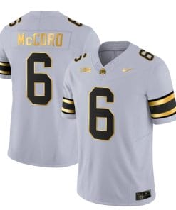 Ohio State Buckeyes Kyle McCord Jersey #6 College Football Stitched Gay Gold