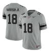 Ohio State Buckeyes Marvin Harrison Jr Jersey #18 College Football Stitched Black Gray
