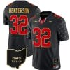Ohio State Buckeyes Treveyon Henderson Jersey #32 College Football Stitched Alternate Black Gold Trim