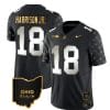 Ohio State Buckeyes Marvin Harrison Jr Jersey #18 College Football Stitched Alternate Black Limited