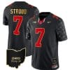 Ohio State Buckeyes CJ Stroud Jersey #7 College Football Stitched Alternate Black Gold Trim