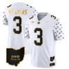 Ohio State Buckeyes Miyan Williams Jersey #3 College Football Stitched Alternate White Gold