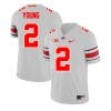 Ohio State Buckeyes Chase Young Jersey #2 College Football Game Gray