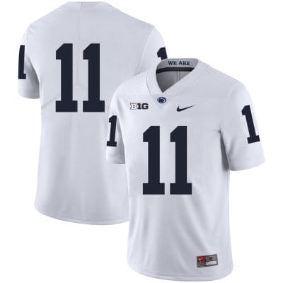 Penn State Micah Parsons Jersey #11 College Football Game White No Name