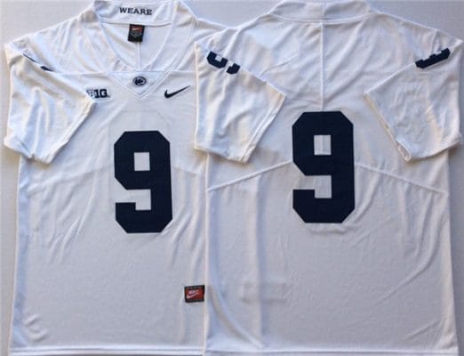 Penn State Trace McSorley Jersey #9 College Football Game White No Name
