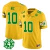 Bo Nix Jersey #10 Oregon Ducks Honor Spencer Webb Patch Football Yellow