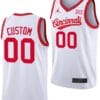 Custom Cincinnati Bearcats Jersey Name and Number 70s Throwback Basketball White
