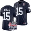 Drew Allar Jersey #15 Penn State Peach Bowl Patch 2024 College Football Navy