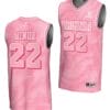 Jordan Minor Jersey #22 Virginia Cavaliers College Basketball Lightweight Pink